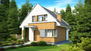 2-этажный дом Z112 108 м² с мансардой