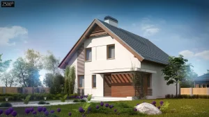 2-этажный дом Z166 157 м² с мансардой