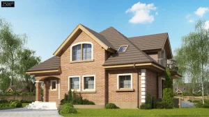 2-этажный дом Z18 k 184м² с мансардой