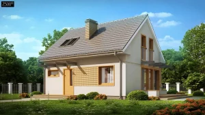 2-этажный дом Z211 92м² с мансардой