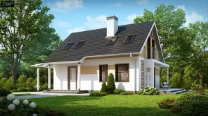 2-этажный дом Z216 98 м² с мансардой