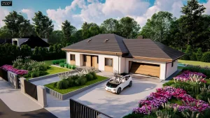 1-этажный дом Z35 167 м² с гаражом