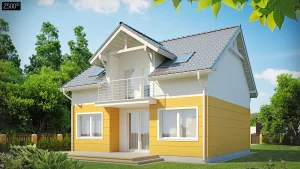 2-этажный Дом Z65 123 м² с мансардой