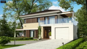 2-этажный дом Zx63 B 120 м² с гаражом