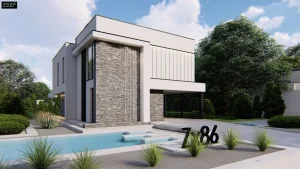 2-этажный дом Zx86 152 м²