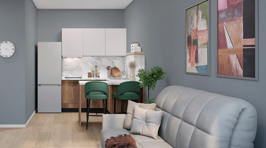 Меблировка «Голубой вереск»