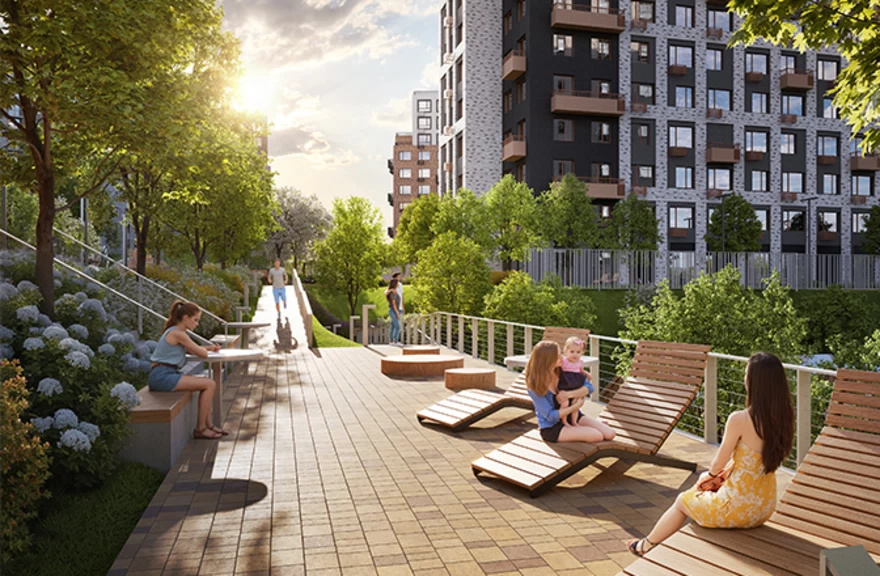 Авторский — Пешеходный бульвар 1