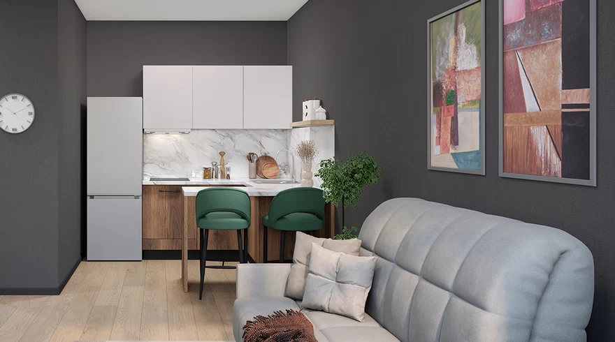 Меблировка «Серый шторм»