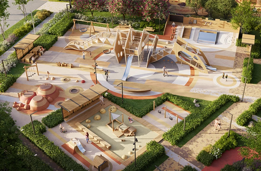 Авторский — Пешеходный бульвар 2