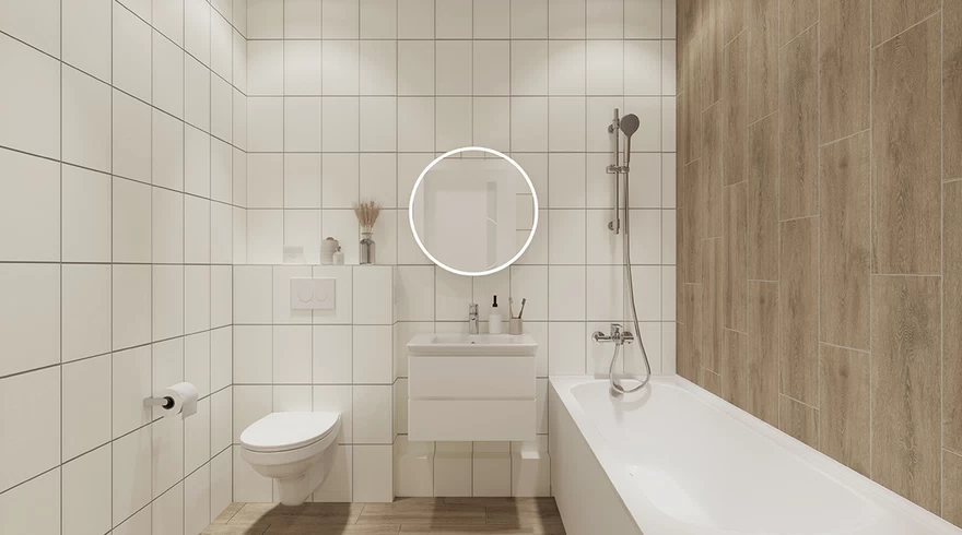 Стиль ванной «Дерево»