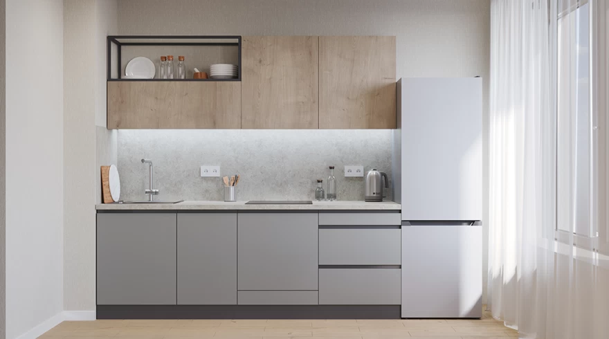 Стиль кухни «Бетон»