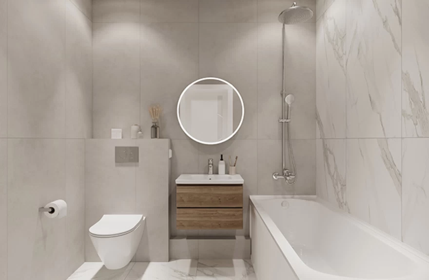 Стиль ванной «Мрамор»