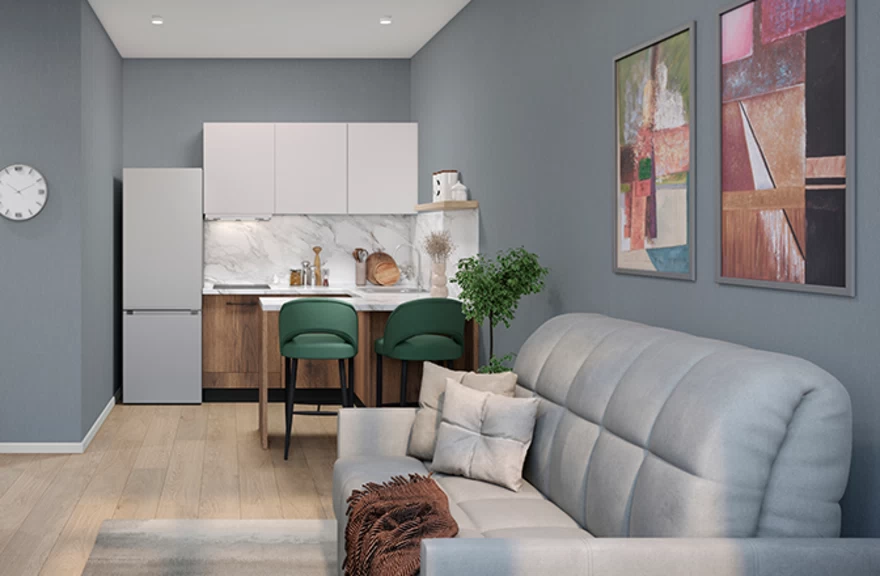 Меблировка «Голубой вереск»